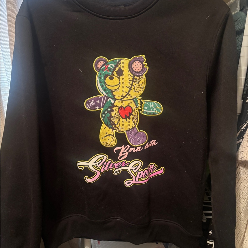 Black Graphic Sweatshirt size large